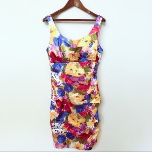 3/$15 Bisou Bisou floral short sleeveless Dress